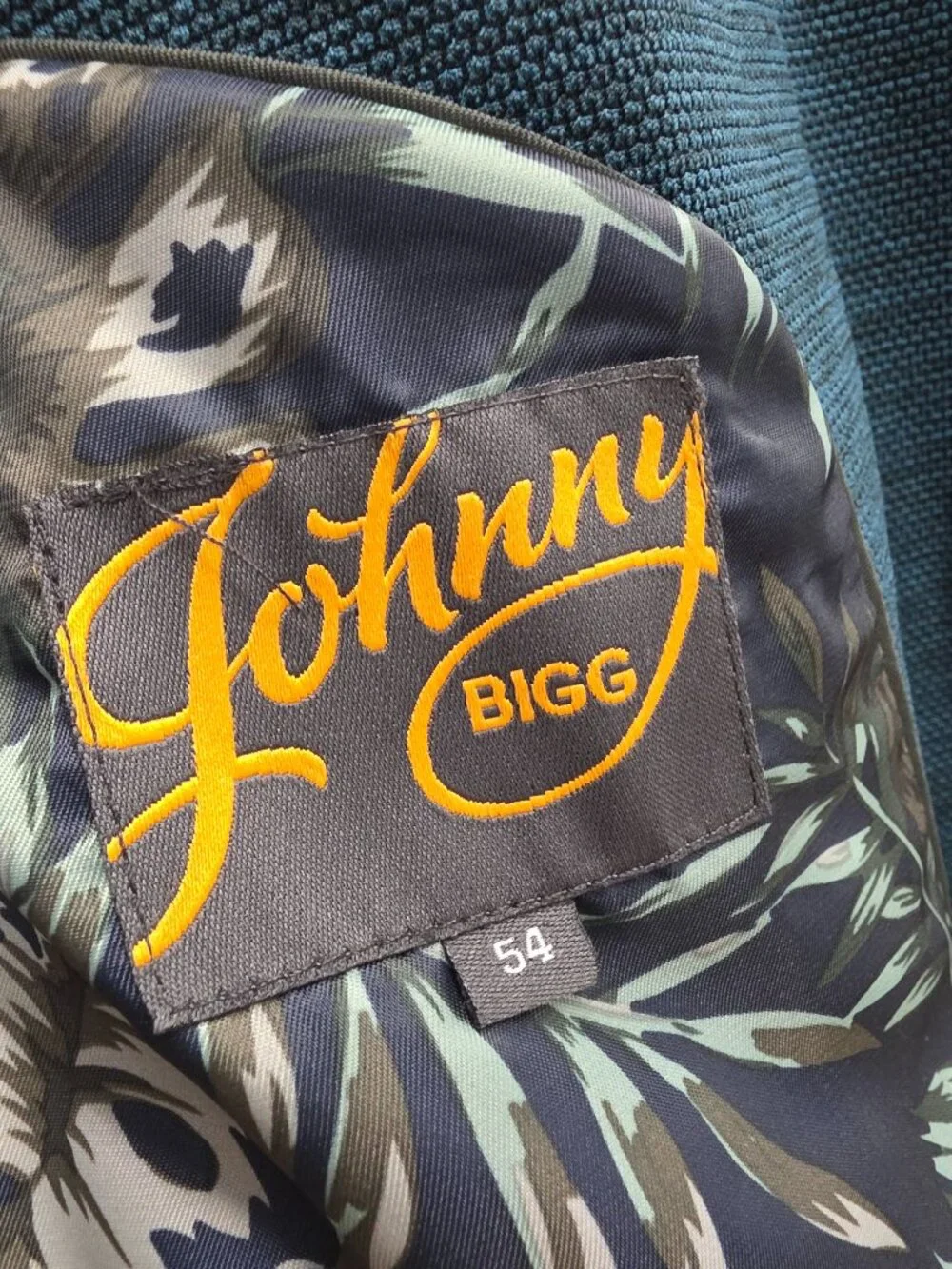 Johnny Bigg 54L Blue Blazer Sport Coat Jacket 2-Button Solid W863